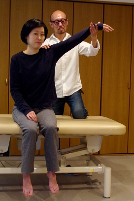 姿勢・動作の再チェックの様子